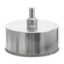 Коронка алмазная по стеклу и керамограниту, 90 х 67 мм, центрирующее сверло, (шт.) 35-4-490