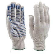 Перчатки Х\Б, 5-ти нитка, с ПВХ (шт.) 24-2-009