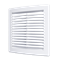 Решетка вентиляционная (1515РЦ) с сеткой неразъемная наклон. жалюзи 150х150 мм 52-9-201