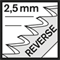 Полотно для электролобзика по дереву, пластику, T101BR, 75 мм, шаг 2,5 мм, 2 шт. (уп.) 81-2-503