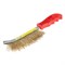 Щетка проволочная, латунированная, пластмассовая рукоятка, РемоКолор 11-0-000