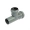 Тройник канализационный, серый, 90 градусов, 50мм 139-802