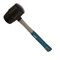 Киянка резиновая черная, фиберглассовая рукоятка, 910 г, Ремоколор 38-6-212