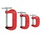 Набор струбцин G-образных, 3 предмета: 25, 50, 75 мм (уп.) 44-0-003